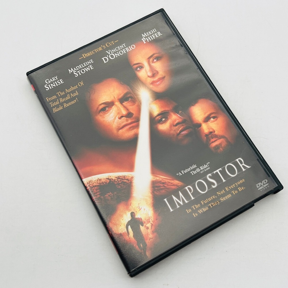 Impostor DVD Director's Cut Gary Sinise Sci-Fi Thriller Blockbuster Case